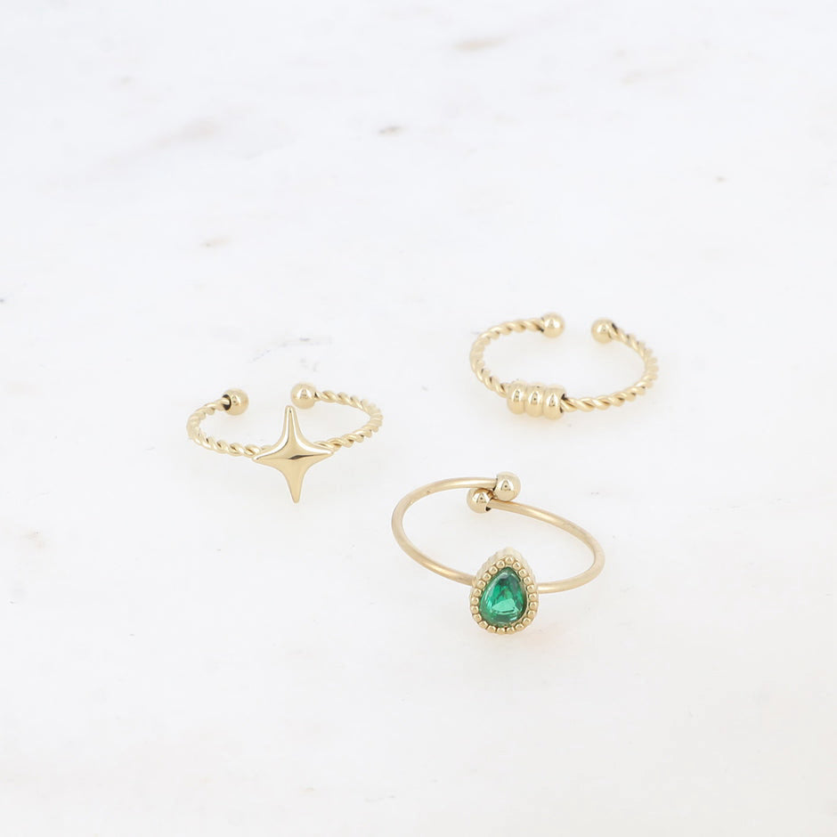 Bague trio Calista Etoilya