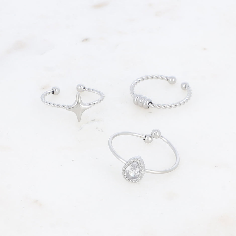 Bague trio Calista Etoilya