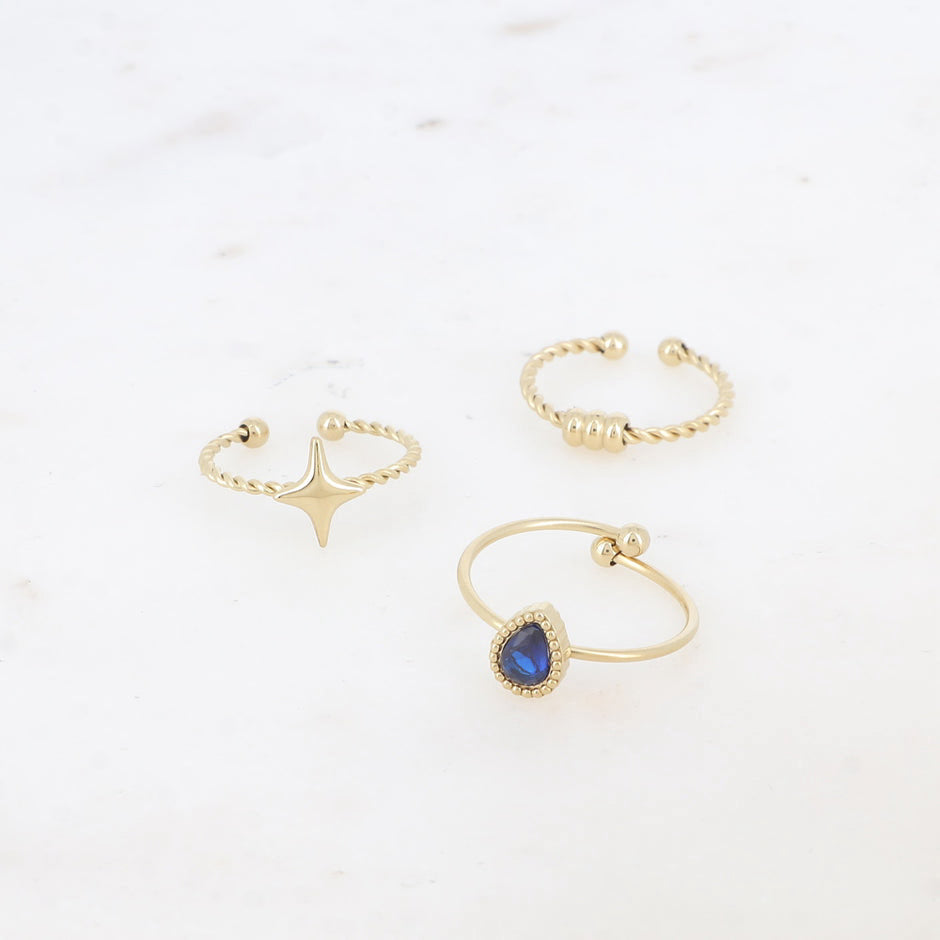 Bague trio Calista Etoilya