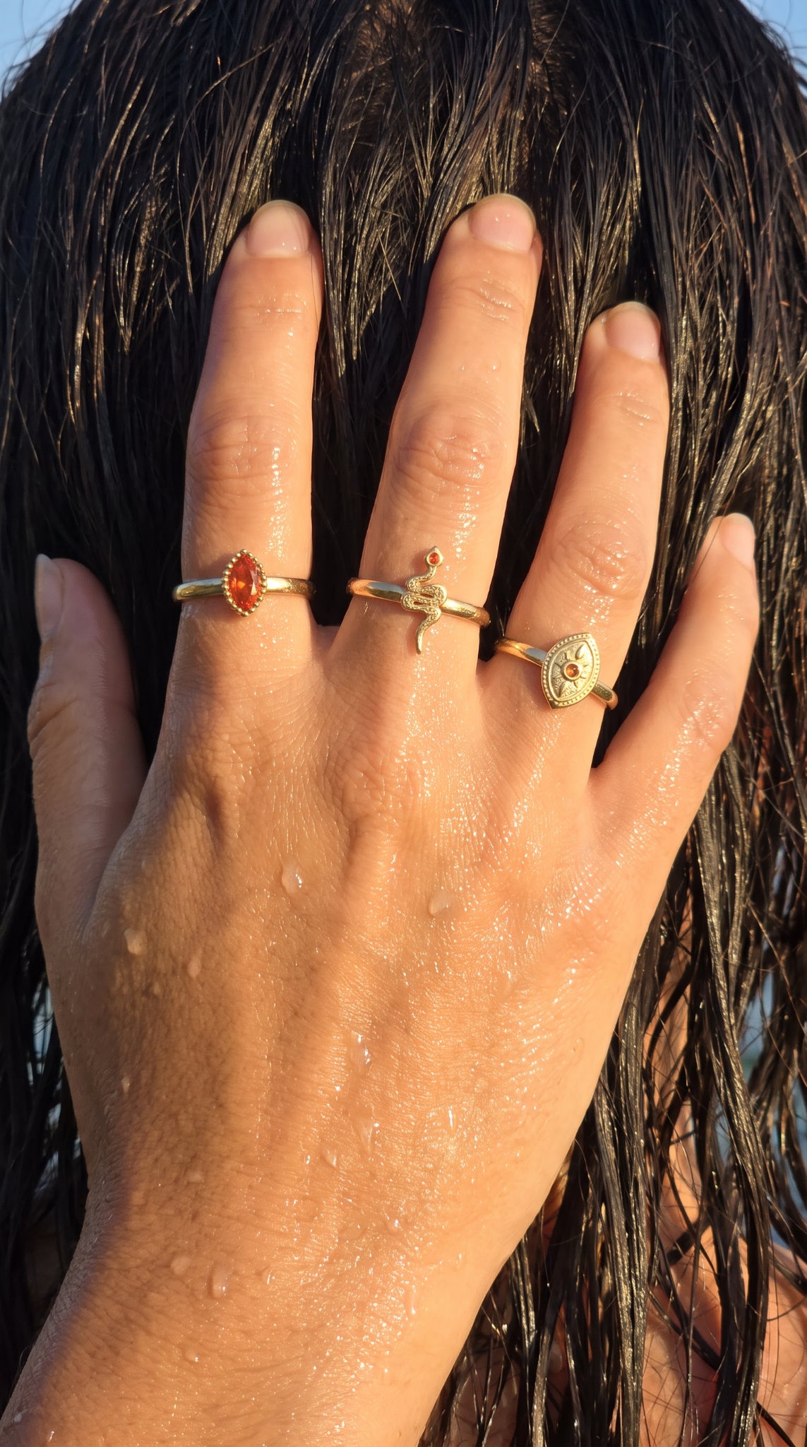 Bague trio Visconi Etoilya