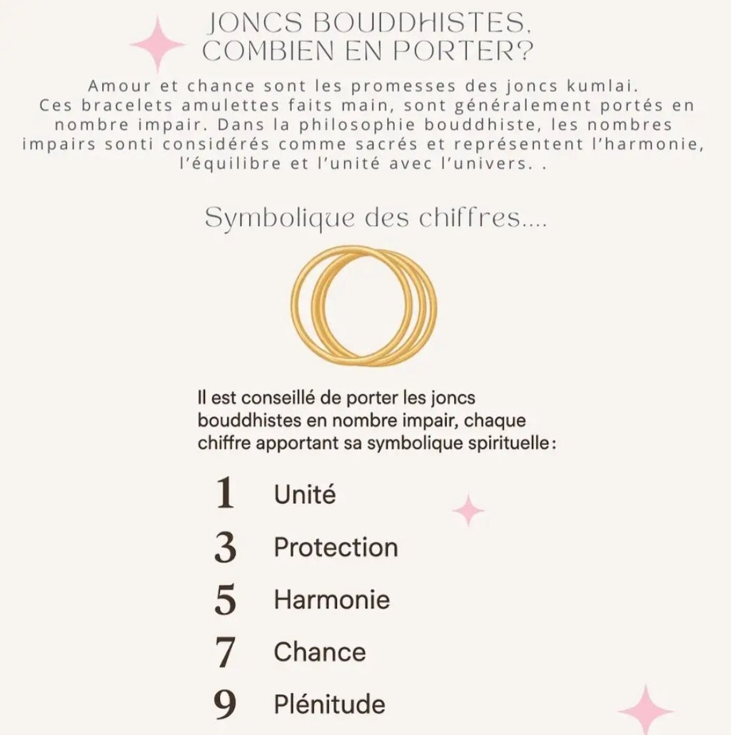 Jonc Bouddhiste mantra champagne Etoilya