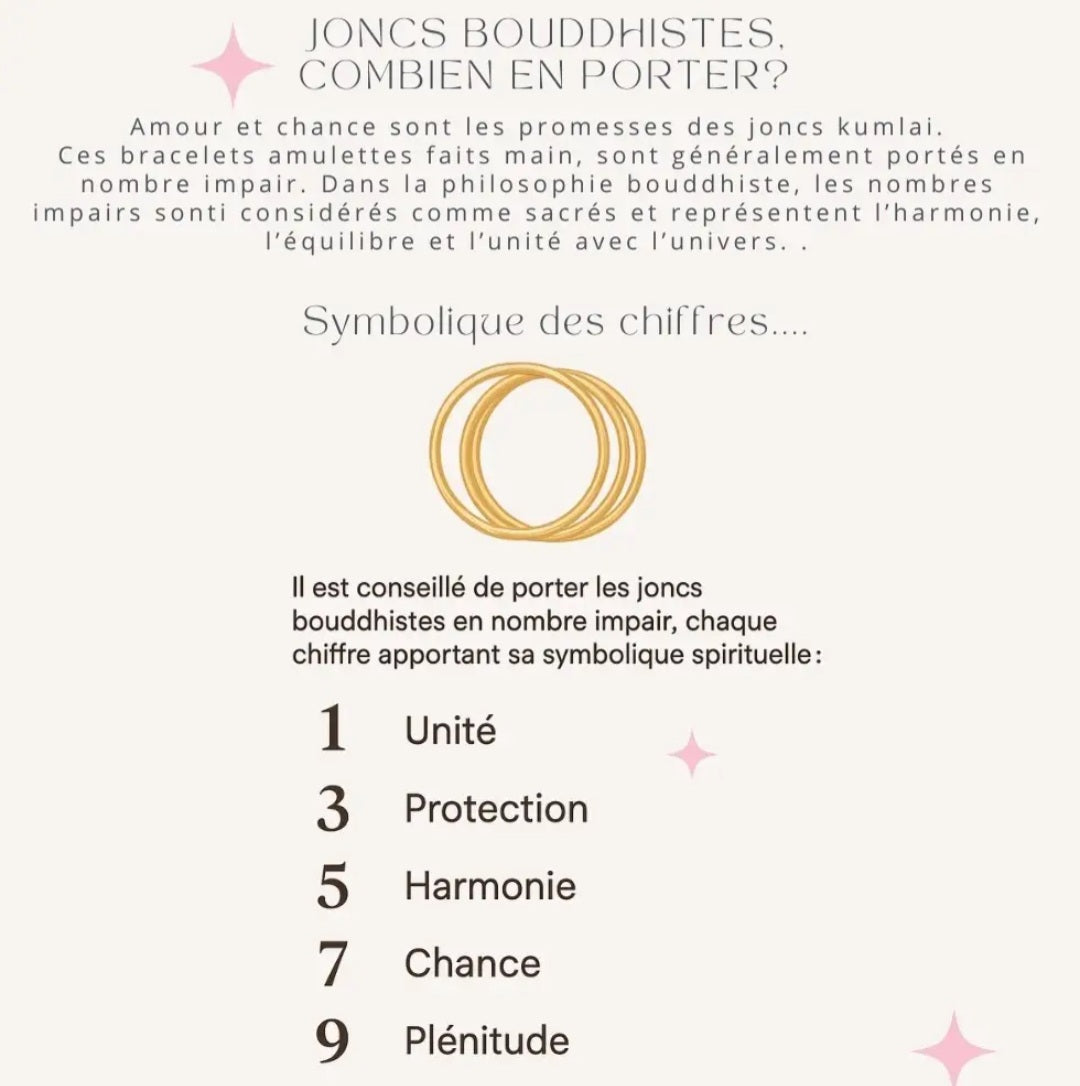 Jonc Bouddhiste mantra champagne Etoilya